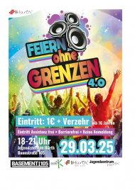 Plakat Party März 2025